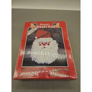 WonderArt Christmas Santa Claus Holiday Art Kit K131 Aunt Lydias Easy *NEW
